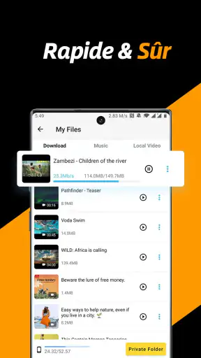 Téléchargeur de vidéo privées screenshot 3