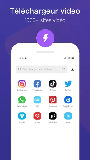 Téléchargeur vidéos et musique screenshot 1