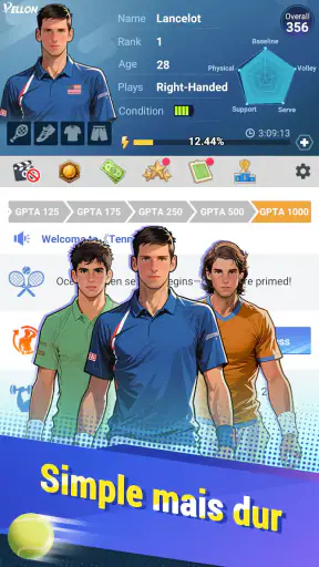 Tennis rising star screenshot 2