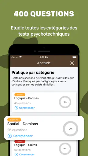 Test d'Aptitude Pour l'Armée screenshot 3