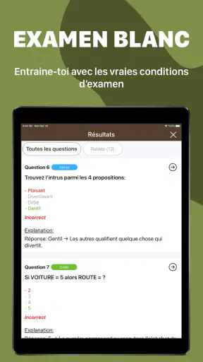 Test d'Aptitude Pour l'Armée screenshot 9