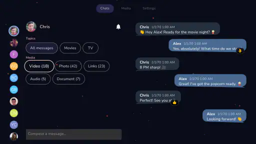 Tevegram : Telegram for TV screenshot 5