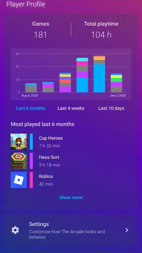 The Arcade · Game Hub Launcher screenshot 4