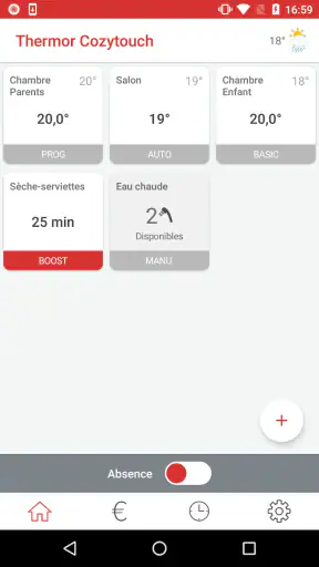 THERMOR COZYTOUCH screenshot 2