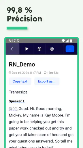Transcrire Audio en Texte screenshot 10