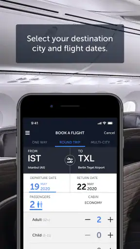 Turkish Airlines Flight Ticket screenshot 1