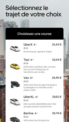 Uber : Commander une course screenshot 11