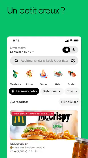 Uber Eats: Livraison de repas screenshot 9