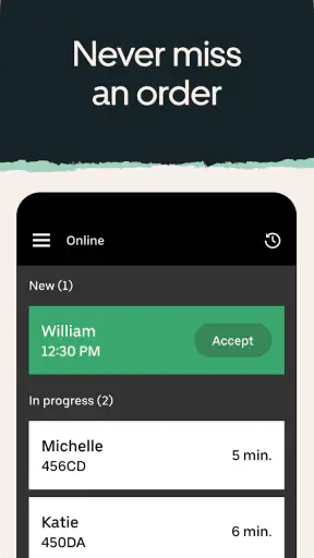 Uber Eats Gestion de Commandes screenshot 2