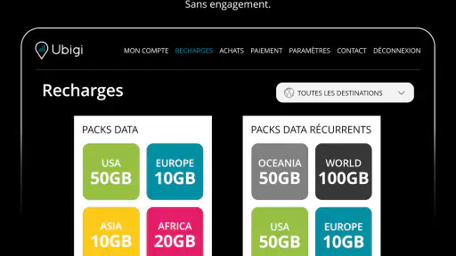 Ubigi : eSIM Internet en 5G screenshot 11