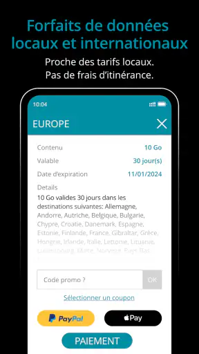 Ubigi : eSIM Internet en 5G screenshot 5