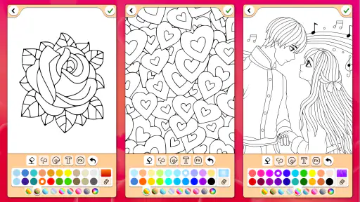 Valentin coloration d'amour screenshot 8