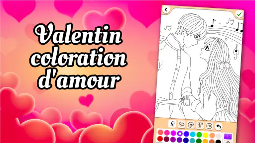 Valentin coloration d'amour screenshot 9