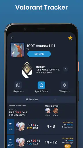 Valorant Tracker - Valking.gg screenshot 1