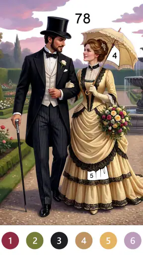 Victorian Coloring Book screenshot 2