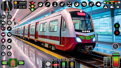 ville train sim- train Jeux 3d screenshot 2
