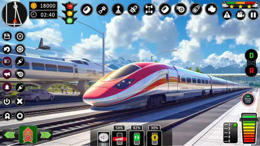 ville train sim- train Jeux 3d screenshot 5