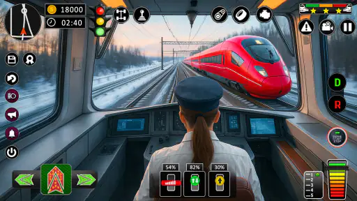 ville train sim- train Jeux 3d screenshot 6