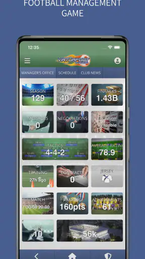 Virtuafoot Football Manager screenshot 2