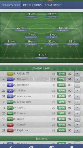 Virtuafoot Football Manager screenshot 6