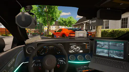 Voiture de police & simulation screenshot 1