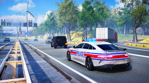 Voiture de police & simulation screenshot 3