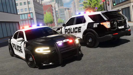 Voiture de police & simulation screenshot 6