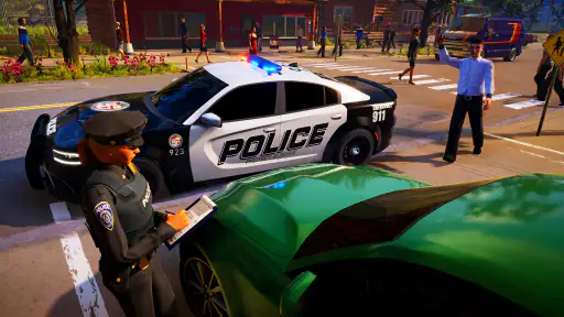 Voiture de police & simulation screenshot 7