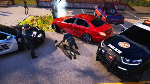 Voiture de police & simulation screenshot 8