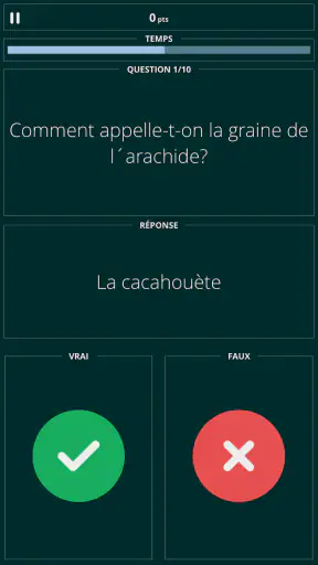 Vrai ou Faux Quiz screenshot 2