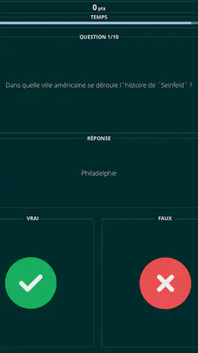 Vrai ou Faux Quiz screenshot 7