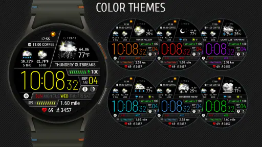 Weather watch face W6.5 screenshot 4