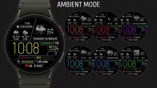Weather watch face W6.5 screenshot 5