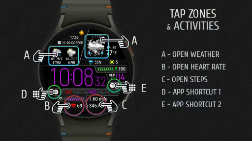 Weather watch face W6.5 screenshot 8