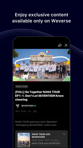 Weverse: Connect with Artists screenshot 6
