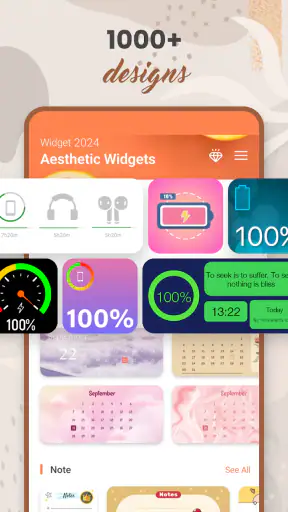Widget 2026: Widget Esthétique screenshot 4