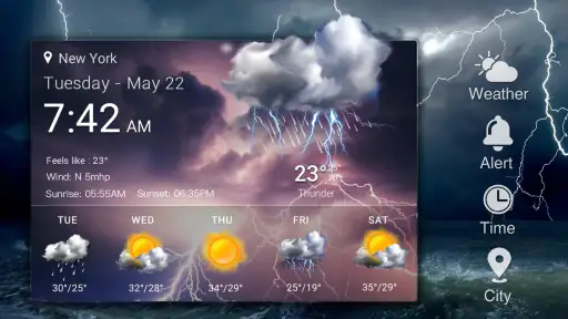 Widget de prévision météo screenshot 10