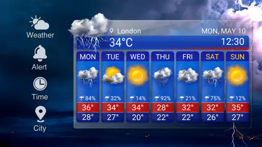 Widget de prévision météo screenshot 11