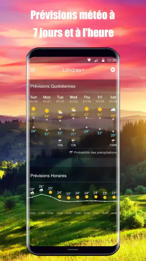 Widget de prévision météo screenshot 4