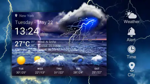 Widget de prévision météo screenshot 7