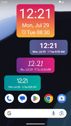 Widget d'horloge screenshot 10