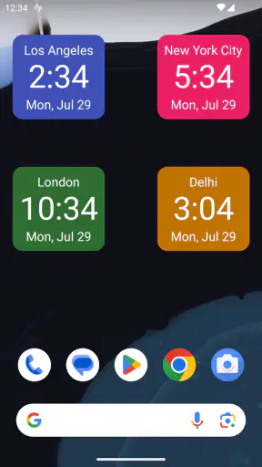 Widget d'horloge screenshot 8