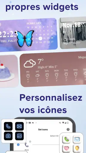 WidgetClub:Widget, Icône,Thème screenshot 2