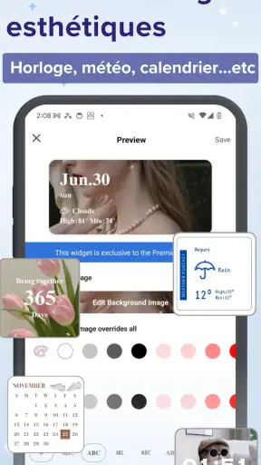 WidgetClub:Widget, Icône,Thème screenshot 4