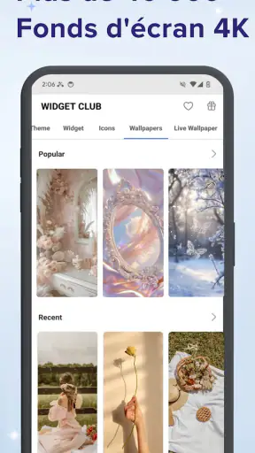 WidgetClub:Widget, Icône,Thème screenshot 6