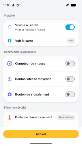 Widget pour Radars fixes et m. screenshot 2