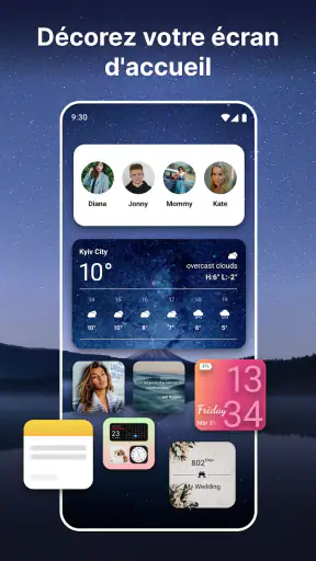 Widgets OS 18: Widgets Colorés screenshot 1