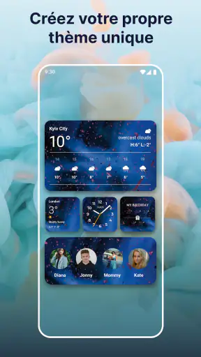 Widgets OS 18: Widgets Colorés screenshot 12