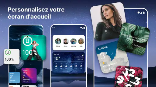 Widgets OS 18: Widgets Colorés screenshot 6
