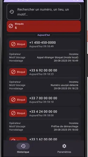 WinCalls - Bloqueur de Spam screenshot 3